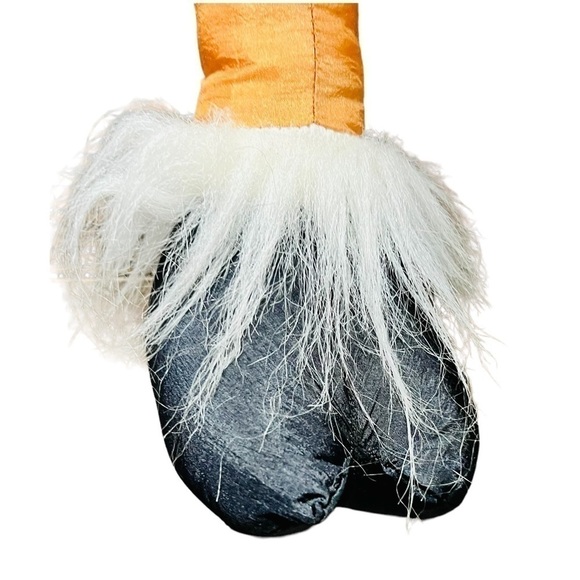 Vtg House of Loyd Shivers Reindeer Christmas Draft Stopper Nylon Parachute Plush - Picture 10 of 16